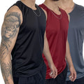 Kit com 3 Regatas Masculinas